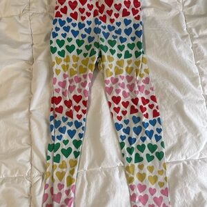 Boden Multicolor Heart Pattern Leggings